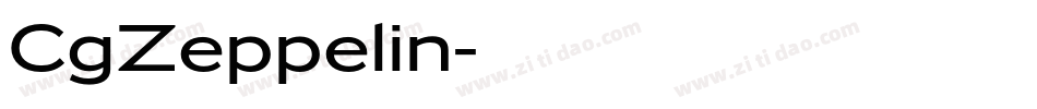CgZeppelin字体转换