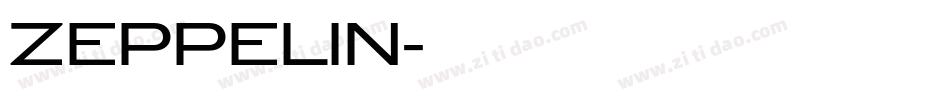 ZEPPELIN字体转换