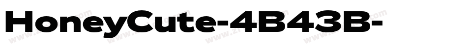HoneyCute-4B43B字体转换