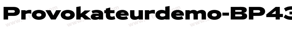 Provokateurdemo-BP43字体转换