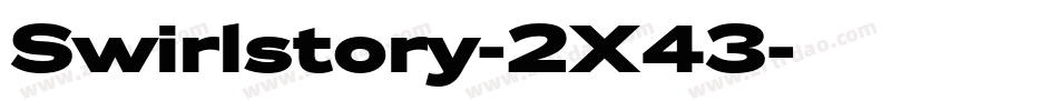 Swirlstory-2X43字体转换
