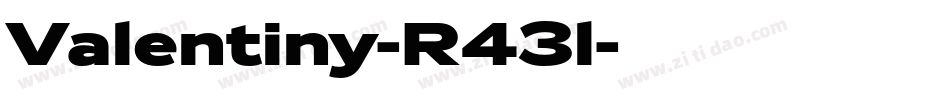 Valentiny-R43l字体转换