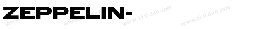 ZEPPELIN字体转换