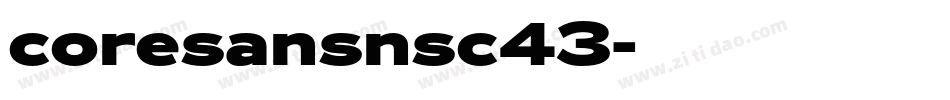coresansnsc43字体转换
