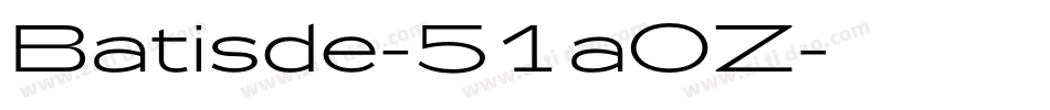 Batisde-51aOZ字体转换