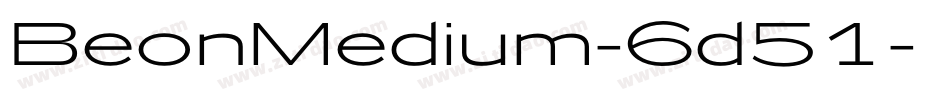 BeonMedium-6d51字体转换