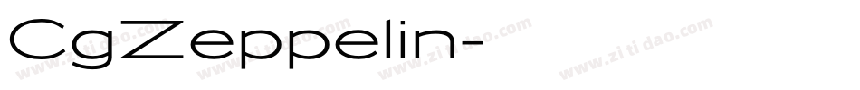 CgZeppelin字体转换