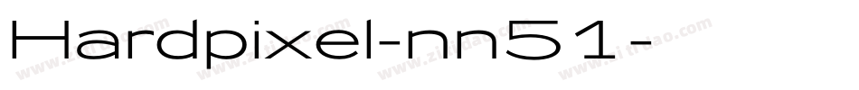 Hardpixel-nn51字体转换