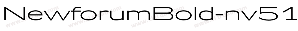 NewforumBold-nv51字体转换
