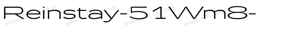 Reinstay-51Wm8字体转换