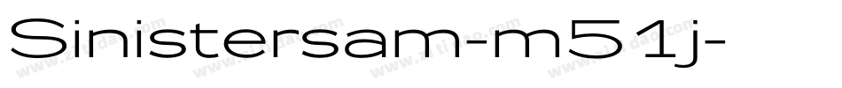 Sinistersam-m51j字体转换