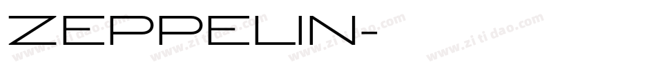 ZEPPELIN字体转换