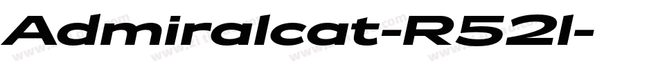 Admiralcat-R52l字体转换