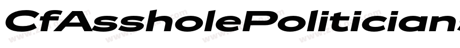 CfAssholePoliticiansRegular-8y52字体转换