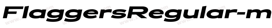 FlaggersRegular-m52j字体转换