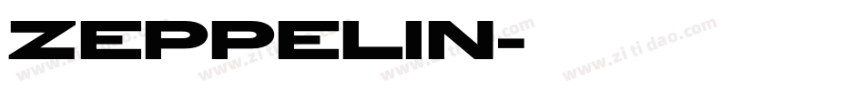 ZEPPELIN字体转换