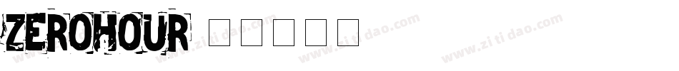 ZEROHOUR字体转换