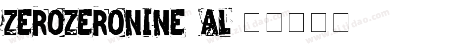 ZEROZERONINE_AL字体转换