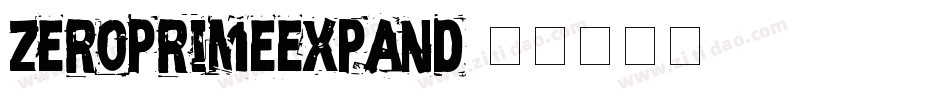 zeroprimeexpand字体转换