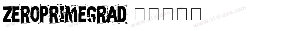 zeroprimegrad字体转换