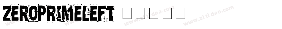 zeroprimeleft字体转换