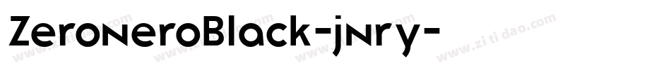 ZeroneroBlack-jnry字体转换