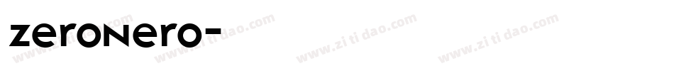 zeronero字体转换
