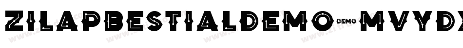 ZilapBestialDemo-MVYDx字体转换