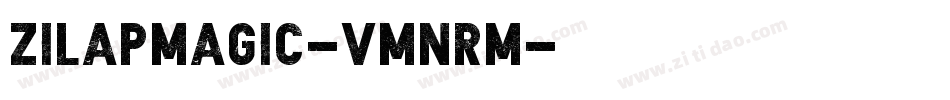 ZilapMagic-vmnRM字体转换