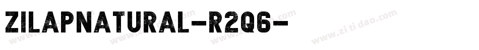 ZilapNatural-R2q6字体转换