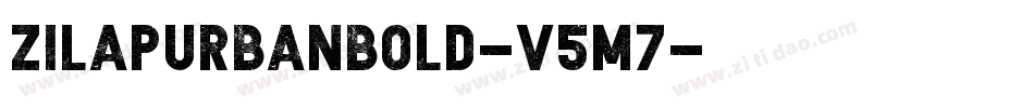 ZilapUrbanBold-v5M7字体转换