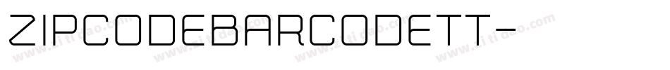 ZipCodeBarcodeTT字体转换
