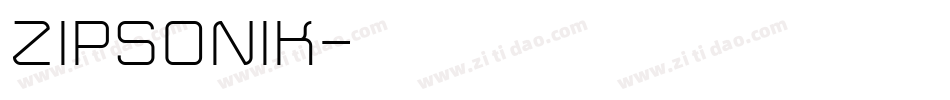 ZipSonik字体转换