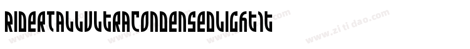 RiderTallUltraCondensedLightItalic-K1mX字体转换 RiderTallUltraCondensedLightItalic-K1mX字体转换