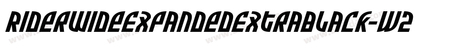 RiderWideExpandedExtrablack-w2z6字体转换