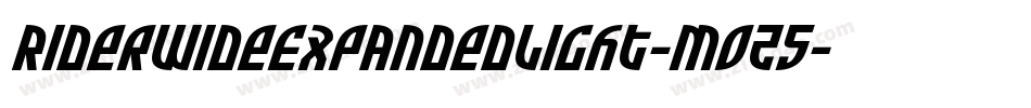 RiderWideExpandedLight-moz5字体转换 RiderWideExpandedLight-moz5字体转换