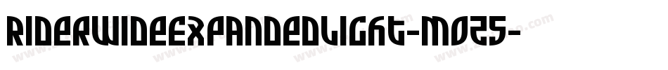 RiderWideExpandedLight-moz5字体转换 RiderWideExpandedLight-moz5字体转换