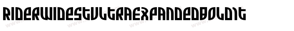 RiderWidestUltraExpandedBoldItalic-LRg3字体转换 RiderWidestUltraExpandedBoldItalic-LRg3字体转换