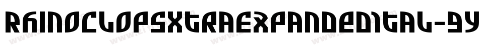 RhinoclopsXtraExpandedItal-9YYAZ字体转换