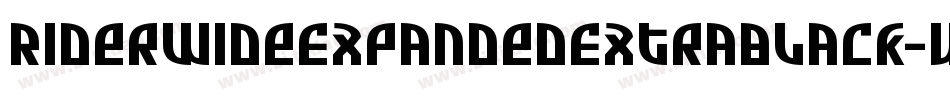 RiderWideExpandedExtrablack-w2z6字体转换