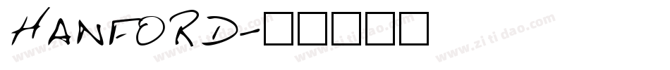 HANFORD字体转换