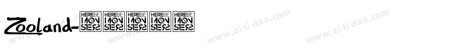 Zooland字体转换