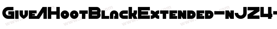 GiveAHootBlackExtended-nJZ4字体转换