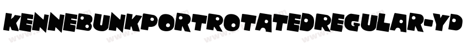KennebunkportRotatedRegular-YDZ2字体转换