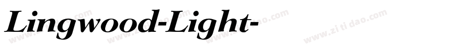 Lingwood-Light字体转换
