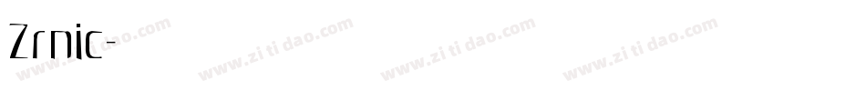 Zrnic字体转换