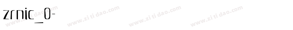 zrnic_0字体转换