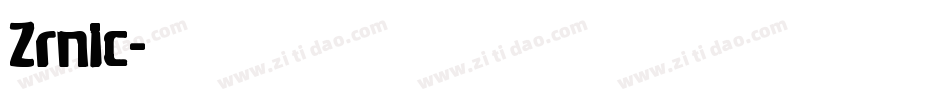 Zrnic字体转换