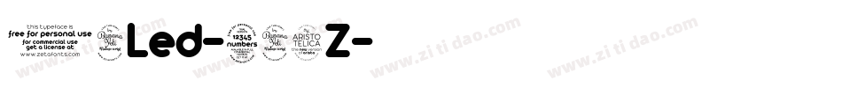 14Led-943Z字体转换