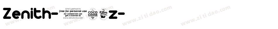 Zenith-056z字体转换